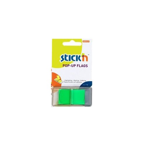Pop-Up Repositionable Tabs Green (Pack 50)