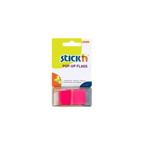 Pop-Up Repositionable Tabs Pink (Pack 50)