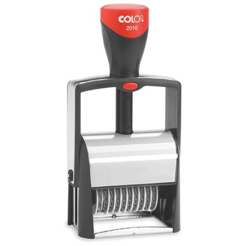 COLOP Microban Protected Self Inking Metal Numberer Stamp 2010 106384