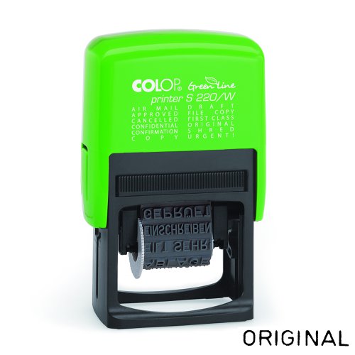 COLOP S220/W Green Line Self-Inking Word Stamp 3220/W