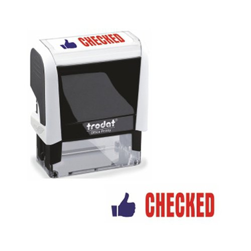 Trodat Office Printy 4 Word Stamp CHECKED