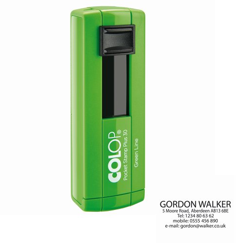 COLOP Pocket Plus 30 Green Line Custom Stamp (Redemption Voucher) C147386V
