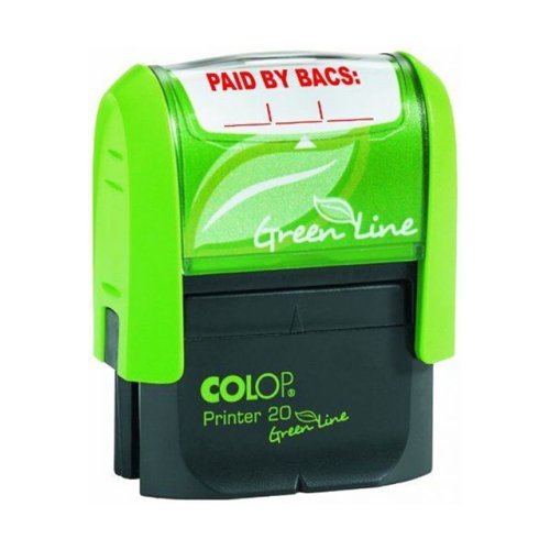 Self Inking Word Stamp PAID BY BACS