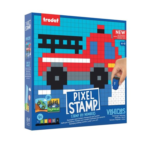 Trodat Pixel Stamp Set Vehicles 215659