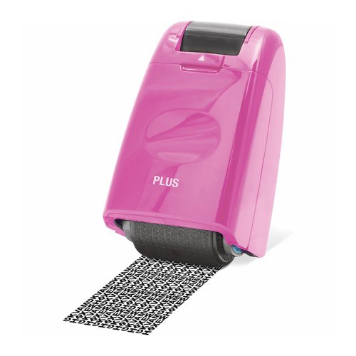 PLUS Camouflage Self Inking Roller Stamp Pink 38093