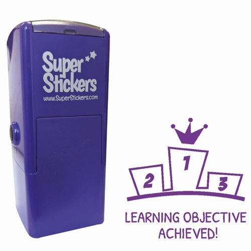 Trodat Education Marking Stamp 23x23mm Learning Objective Achieved Podium 180724