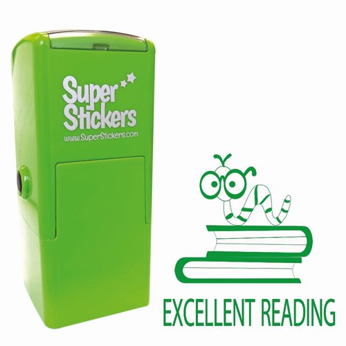 Trodat Education Marking Stamp 23x23mm Excellent Reading Book Worm 180714