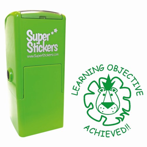 Trodat Education Marking Stamp 23x23mm Learning Objective Achieved Lion 180723