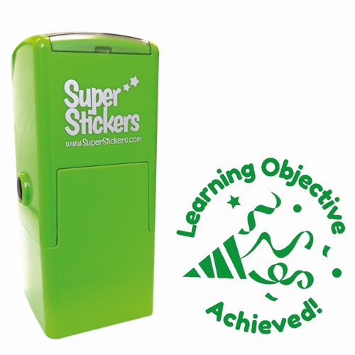 Trodat Education Marking Stamp 23x23mm Learning Objective Achieved Confetti Poppers 180725