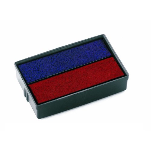 COLOP E/10/2 Replacement Ink Pads Blue/Red (Pack 2) E/10/2 107132