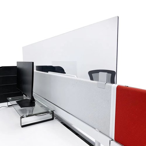Beaverswood Office Desk Divider Extension Screen 300x1600mm ODE1630/D