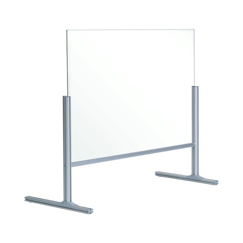 Bi-Office Balcony Acrylic Desk Protection Screen 1000x850mm DSP712941