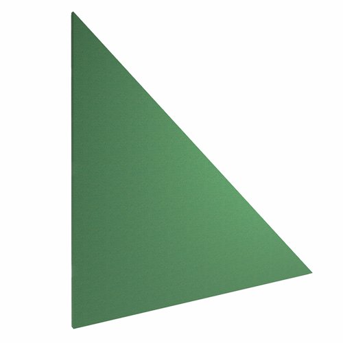 Piano Acoustic Wall Tile Triangle 1195x25x1195mm Made to Order Fabric PWT-25-2