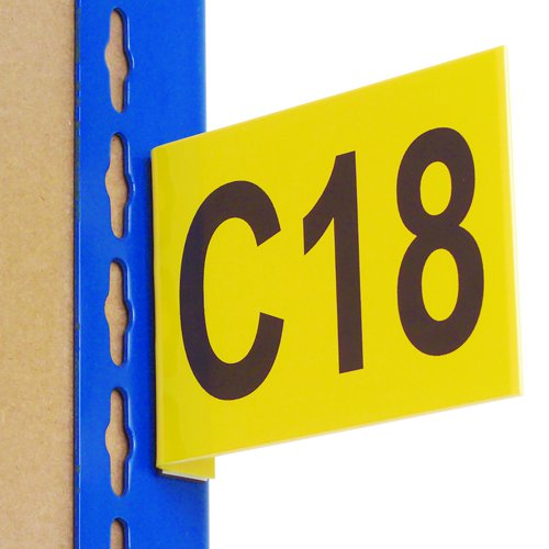Beaverswood Aisle Marker Self-Adhesive Flag Design 95x130mm Yellow AM1F/Y