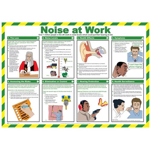 Noise at Work PVC Poster 590x420mm