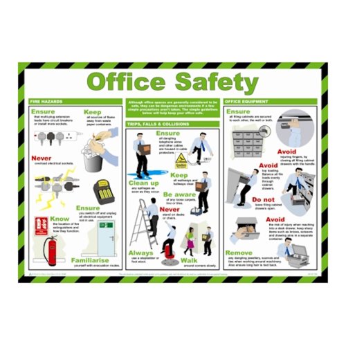 Office Safety PVC Poster 590x420mm