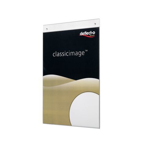 Wall Sign Holder A4 Portrait Clear 47001