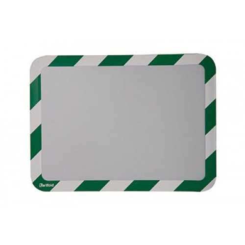 Djois Magneto Self-Adhesive Safety Frames A4 Green/White (Pack 2) TAE194975