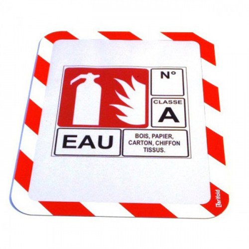 Djois Magneto Self-Adhesive Safety Frames A4 Red/White (Pack 2) TAE194973