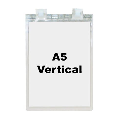 Beaverswood Industrial Strength Pocket Clip-On 160x215mm A5 Portrait Clear (Pack 50) CP5V/50