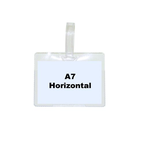 Beaverswood Industrial Strength Pocket Tie-On 110x60mm A7 Landscape Clear (Pack 100) TP7H/100