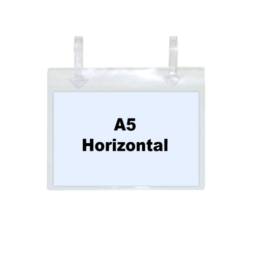 Beaverswood Industrial Strength Pocket Tie-On 155x230mm A5 Landscape Clear (Pack 50) TP5H/50