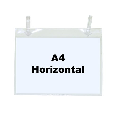 Beaverswood Industrial Strength Pocket Tie-On 310x215mm A4 Landscape Clear (Pack 50) TP4H/50