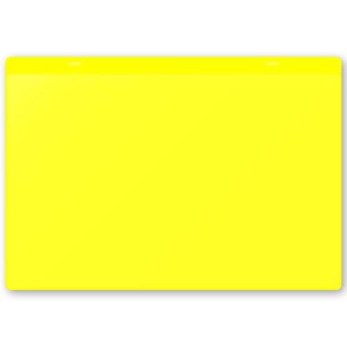 Beaverswood Rainbow Pocket Tie-On 310x215mm A4 Landscape Yellow (Pack 10) CTP4HY/10