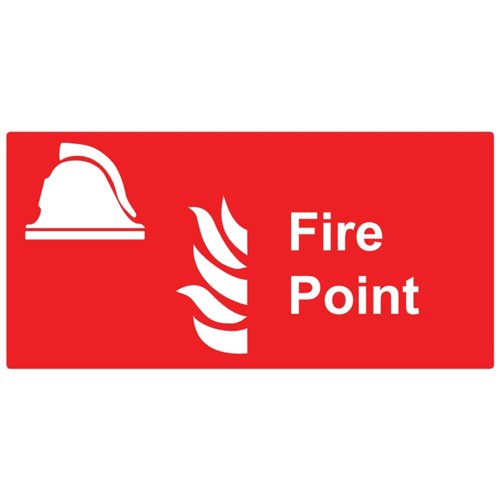 Fire Point Sign 200x100mm PVC