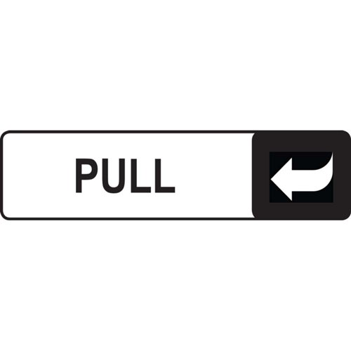 Aluminium Look Pull Sign 175x45mm