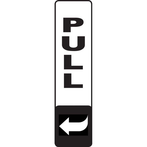 Aluminium Look Pull Vertical Sign 45x175mm
