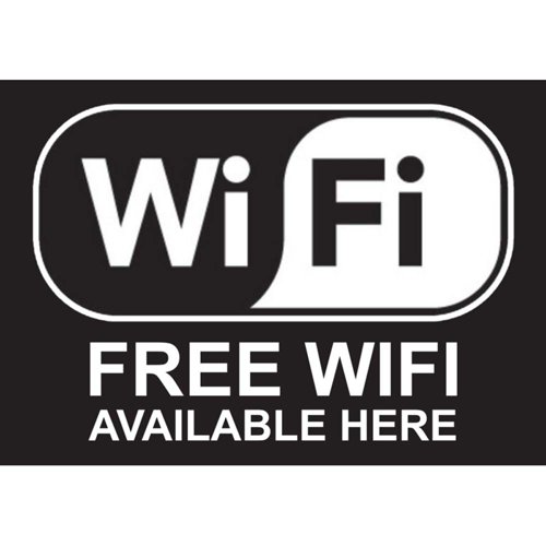 Free Wi-Fi Sign A4 PVC