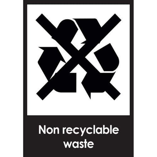 Non-Recyclable Waste Sign A5 PVC