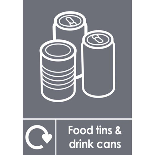 Metal Waste Window Sticker A5 Self-Adhesive