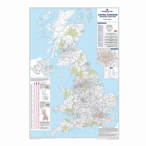 Map Marketing British Isles Postal Area Map BIPA