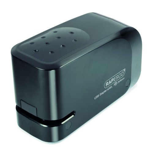 Rapesco 626EL Automatic USB/Battery Stapler Black 1454