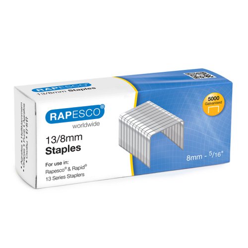 Rapesco Tacker Staples 8mm 13/8 (Pack 2500) S13080Z3
