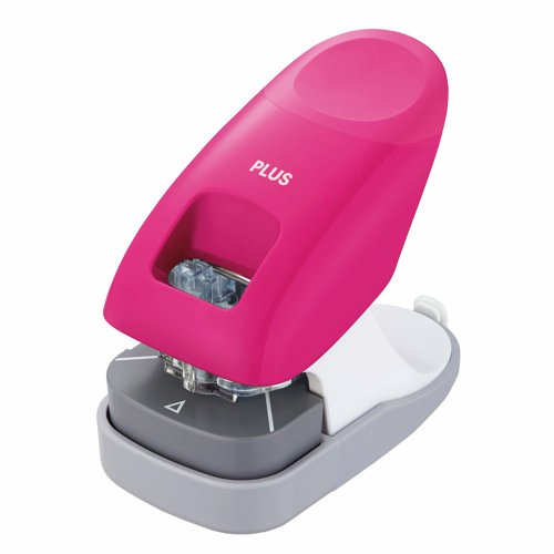 PLUS Staple-Free Desk Stapler Pink 31262