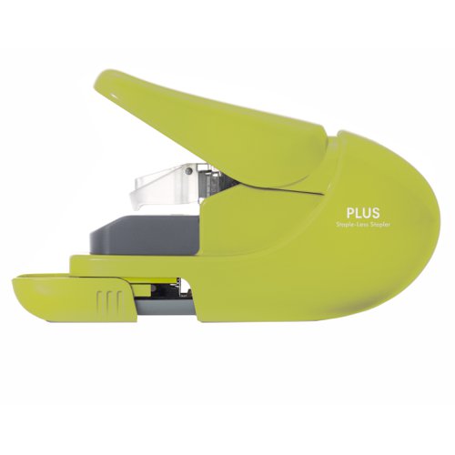 PLUS Staple-Free Stapler Green 31146