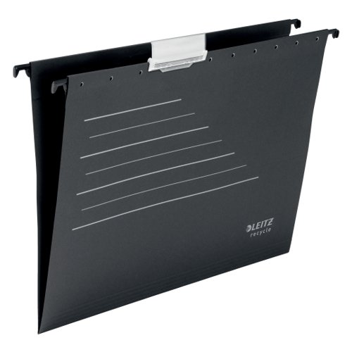 Leitz Alpha Recycle Card Suspension File A4 Black (Pack 10) 19210095