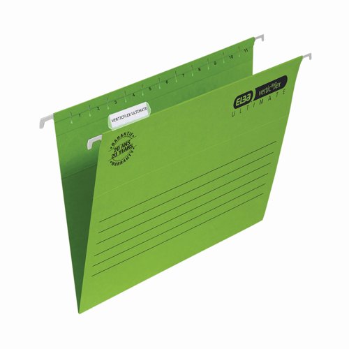Elba Verticflex Ultimate Suspension File A4 Green (Pack 25) 100331150