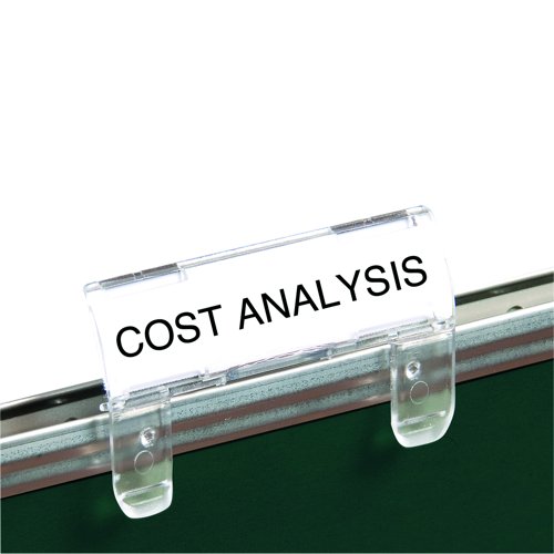 Elba Verticfile Tabs Clear (Pack 50) 100330216
