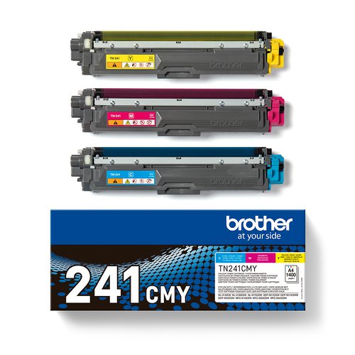 Brother Toner Cartridge Cyan/Magenta/Yellow Value Pack TN241CMY