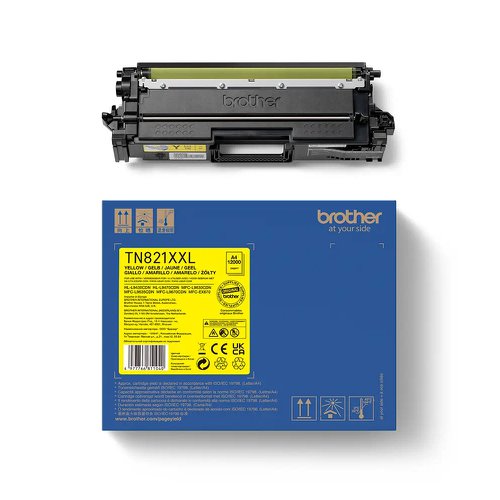 Brother Toner Cartridge Super High Capacity Yellow TN821XXLY