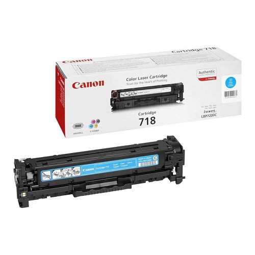 Canon 718C Toner Cartridge Cyan 2661B002