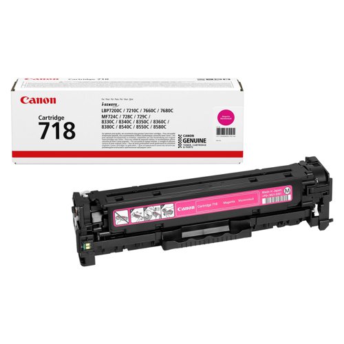 Canon 718M Toner Cartridge Magenta 2660B002