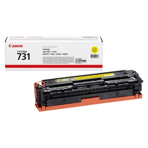 Canon 731Y Toner Cartridge Yellow 6269B002