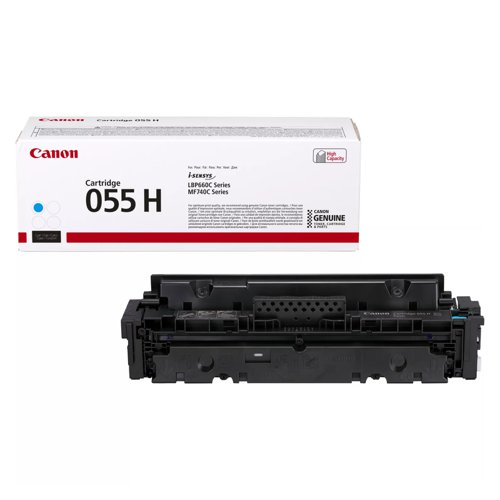 Canon 055H Toner Cartridge High Capacity Cyan 3019C002