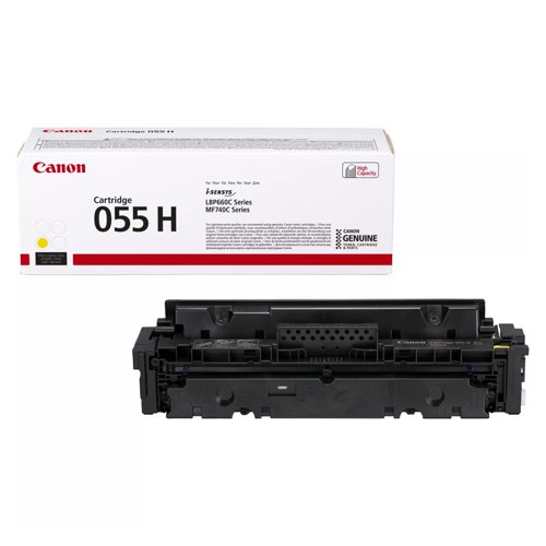 Canon 055H Toner Cartridge High Capacity Yellow 3017C002