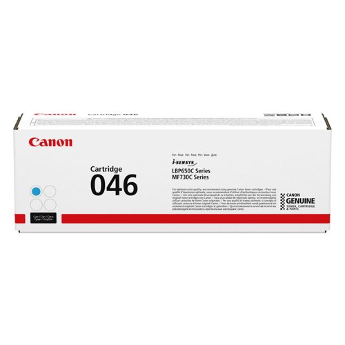 Canon 046C Toner Cartridge Cyan 1249C002